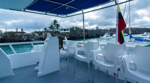 command post of aida maria yacht of galapagos islands