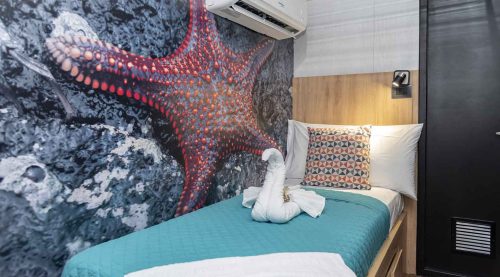 twin size bed bedroom of galapagos islands tours