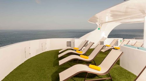 eco galaxy yacht top deck of galapagos islands tours
