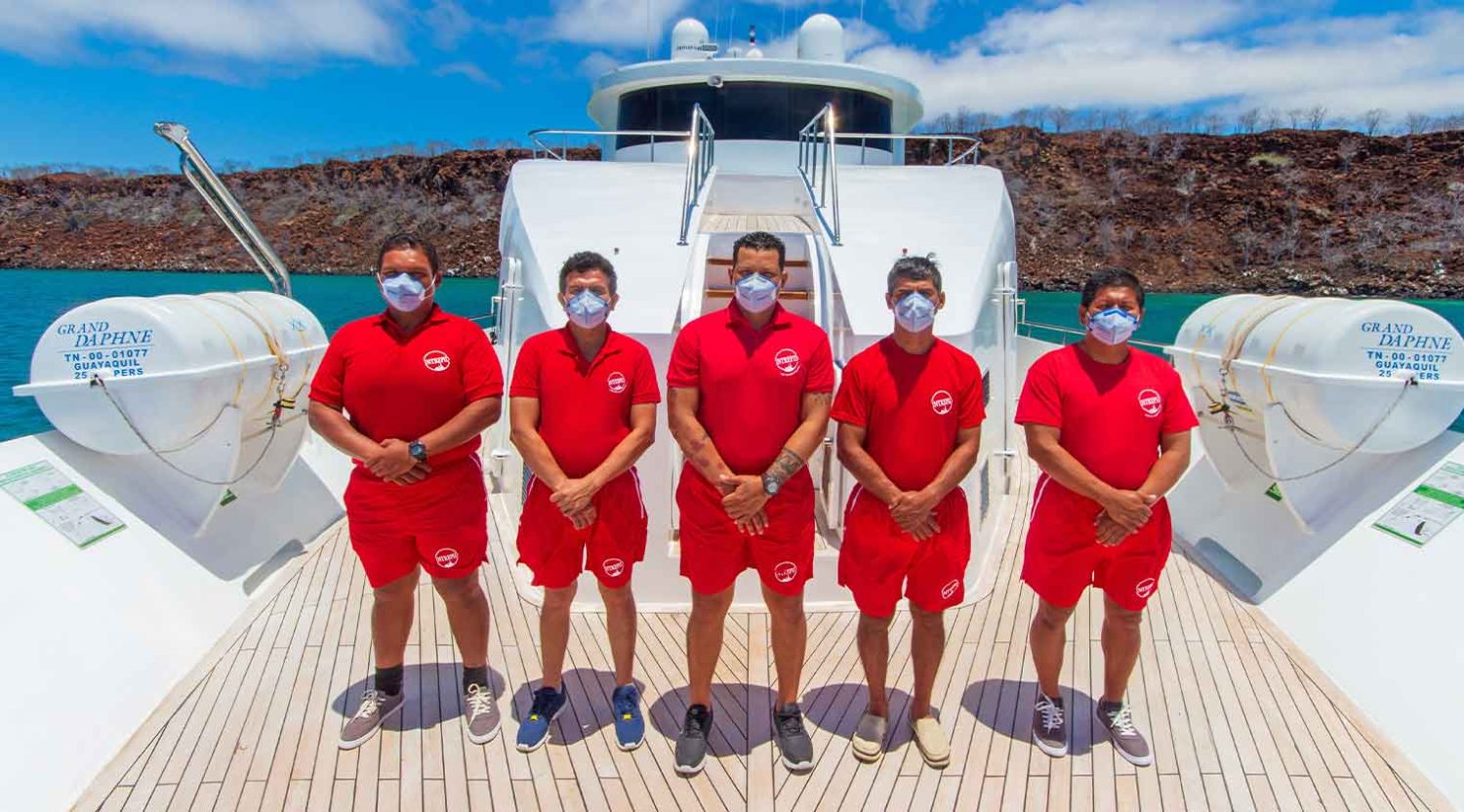 grand daphne crew of galapagos islands tours