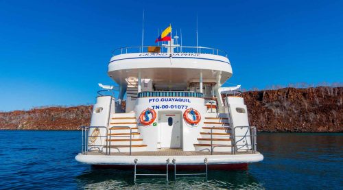 grand daphne yacht back of galapagos islands tours