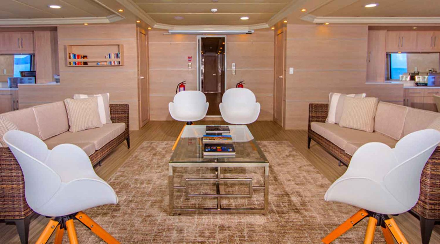 treasure of galapagos yacht living room of galapagos islands tours